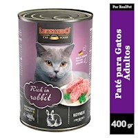 Paté para Gato Leonardo Quality Selection Conejo 400 gr